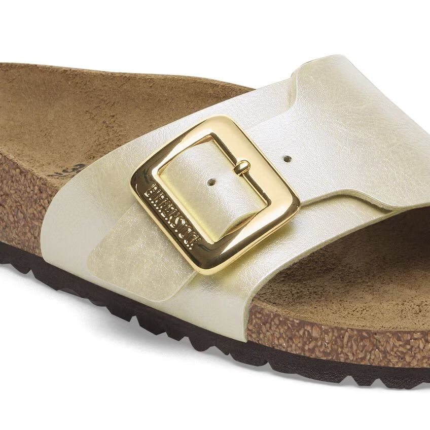 Catalina Cushion Buckle Pearl White Birko-Flor®