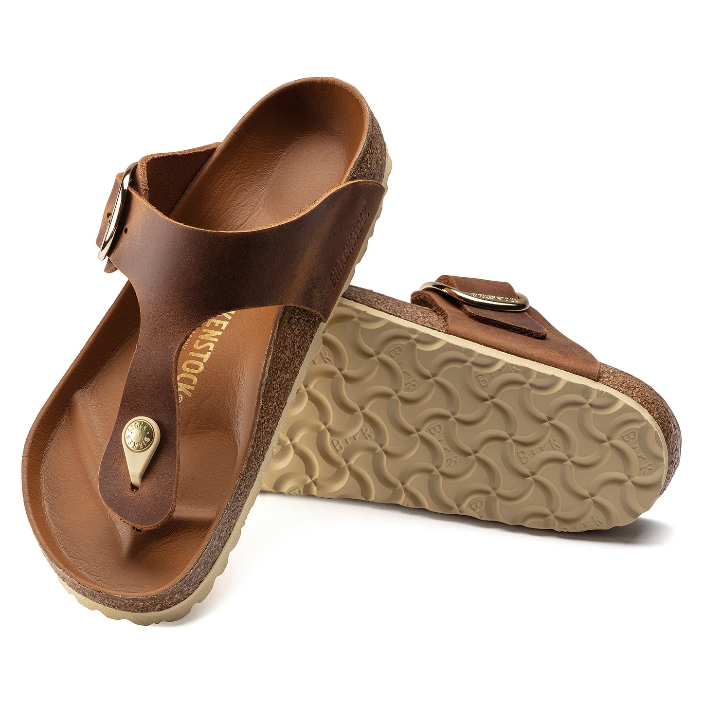 Gizeh Cognac Pelle Oliata [Big Buckle]