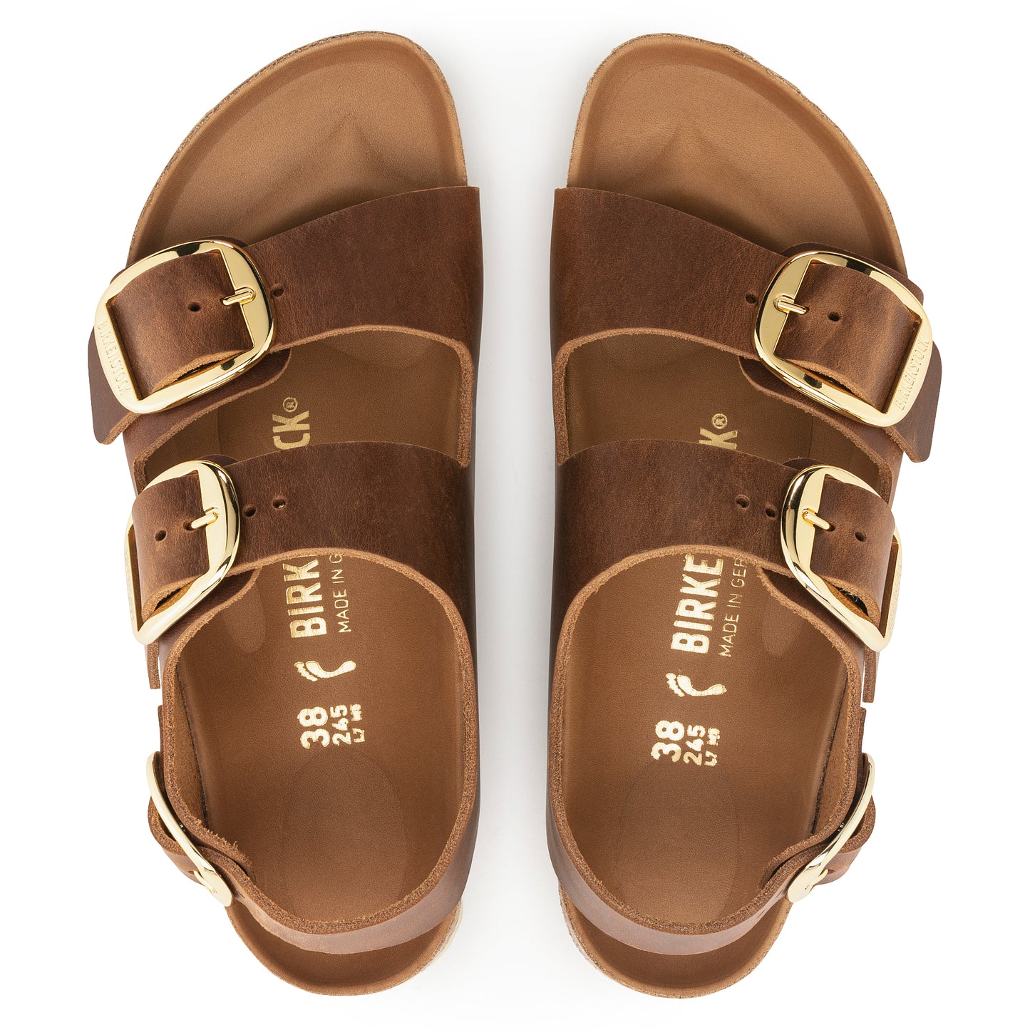 Milano Cognac Pelle Oliata [Big Buckle]