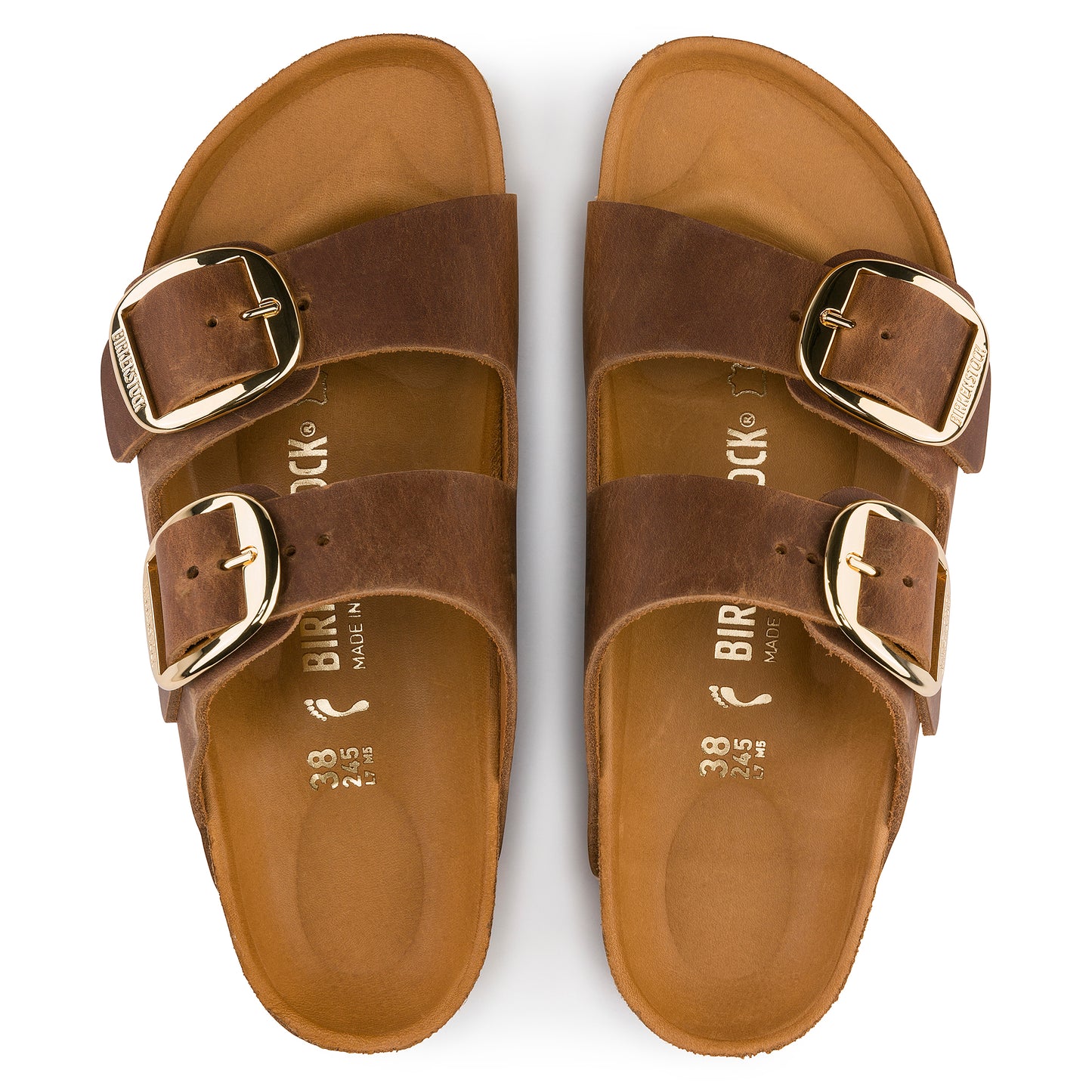 Arizona Cognac Pelle Oliata [Big Buckle]